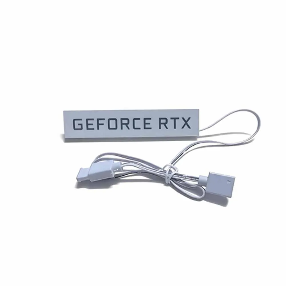 Panel oświetleniowy AURA SYNC ARGB RX9070/9060XT GPU do TUF AORUS GEFORCE GTX ROG 5060 5070ti 5080 5090, biały, dekoracja PC — zdjęcie produktu 2