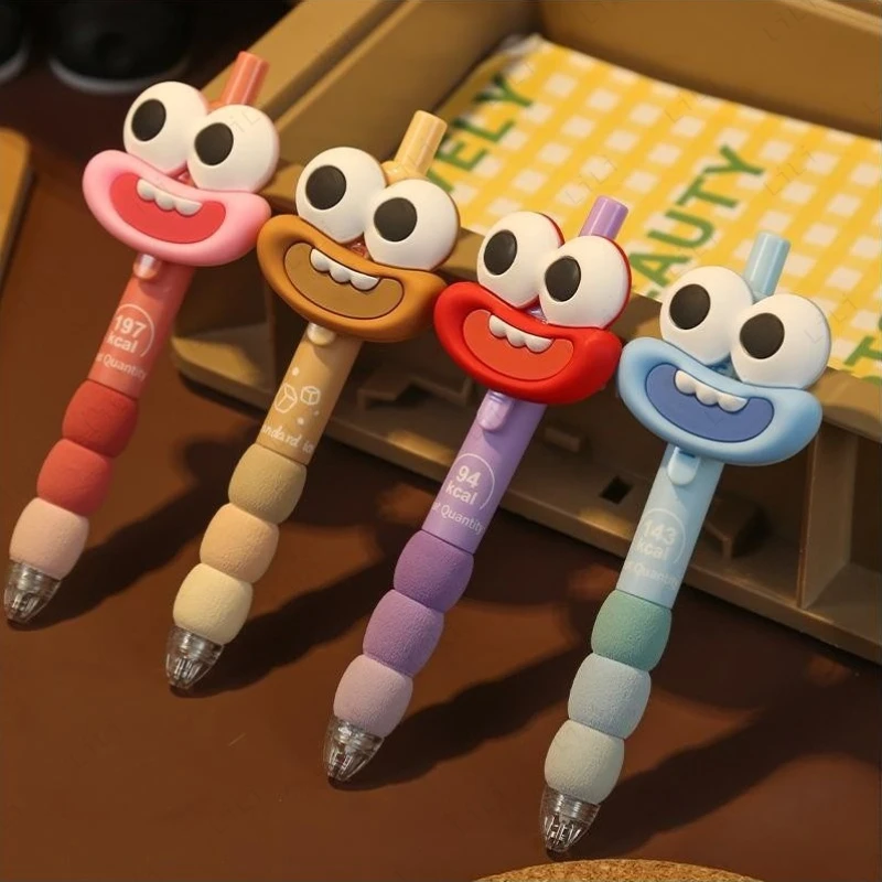 

Emoji Pack 0.5mm Black Ink Neutral Pen Cute Big Mouth Big Eyes Funny Doll Pen Creative Funny Doll Pen Student Stationery