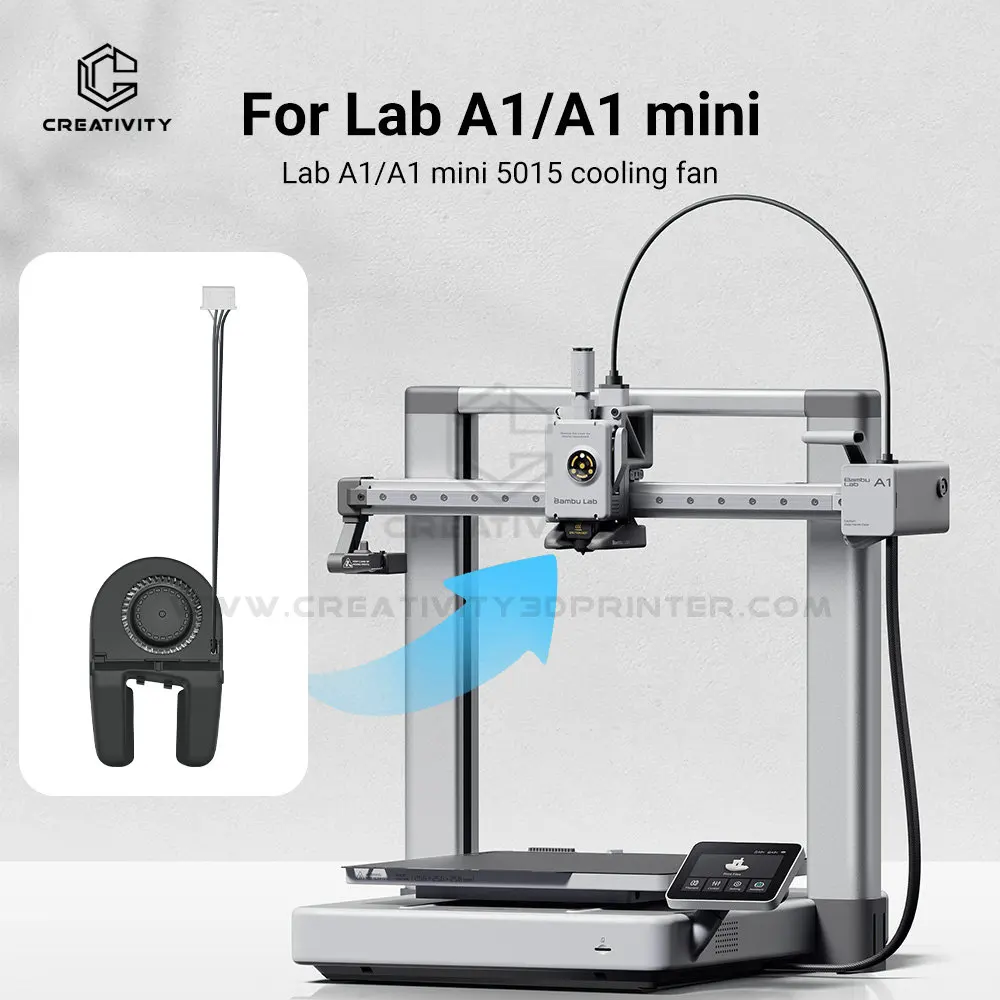 لطابعة بامبو لاب A1/A1mini ثلاثية الأبعاد 5015 A1 مروحة تبريد مكون منفاخ الهواء لمروحة بامبولاب A1 5015