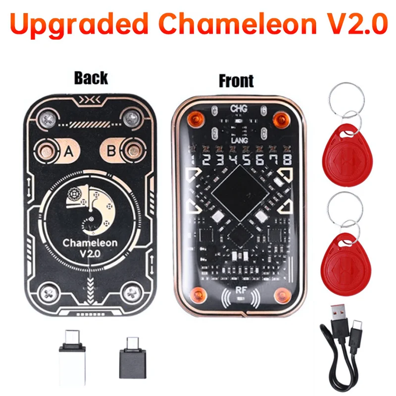 AA87 Chameleon Ultra V2.0 RFID Smart Chip Reader RFID Smart Chip Reader 125K 13.56M Card Decode NFC Duplicator