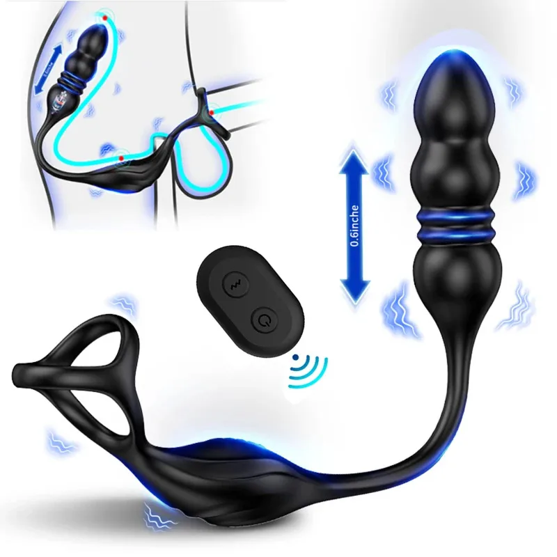 تلسكوبي تهتز بعقب المكونات الشرج الجنس لعب للنساء هزاز لاسلكي عن بعد الحمار الشرج دسار جهاز تدليك للبروستاتا الرجال بوتيسد #1