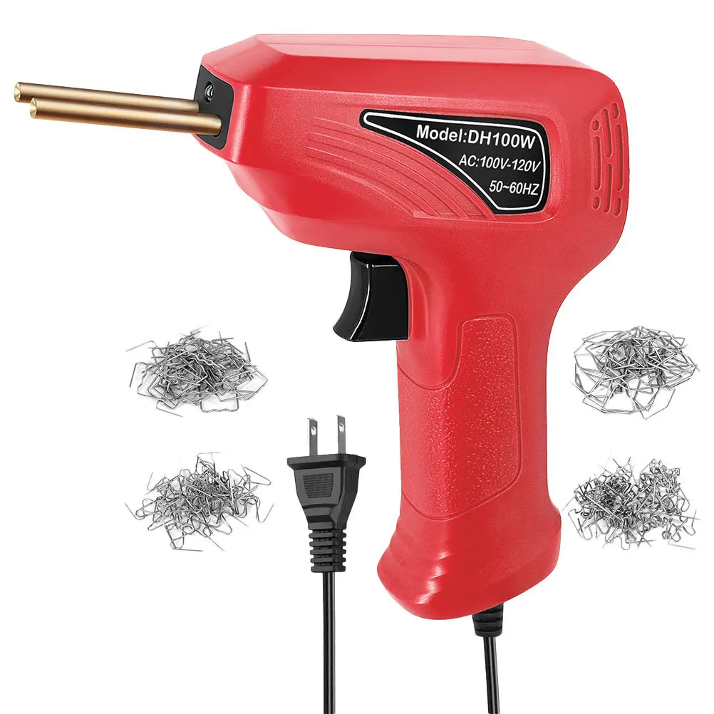 1 مجموعة البلاستيك لحام بندقية النحاس النقي ملحومة مكافحة حرق مقبض 3-ثانية التدفئة السريعة لسيارة الوفير طقم تصليح أداة