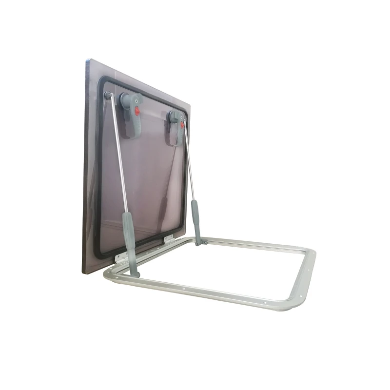 

ISURE MARINE Aluminium Boat Window Portlight Square Hatch Porthole Window With 500mm Tempered Glass Boat Accessories