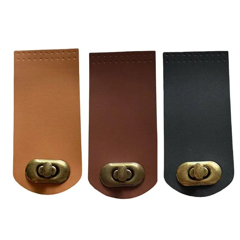 DIY Purse Leather Snap Closure Buckle for Crochet Handbag Secure On Sewing for Handmade Bag Projects