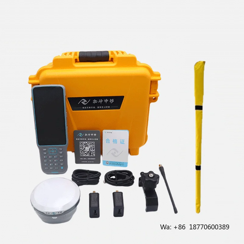 High-Precision Beidou Zhongyi A6 RTK GNSS Receiver 1408 Channels Multi-Constellation Portable Compact IP68 Rated 5km Range
