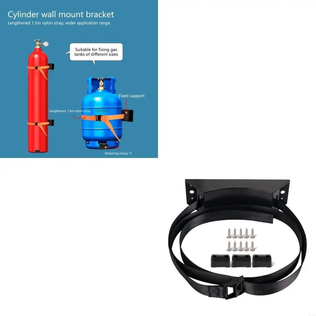 

Lightweight Gas Cylinder Strap Mount for Motorhome Keep Equipment Stable on Long Journeys Safe Outdoor Equipment Storage