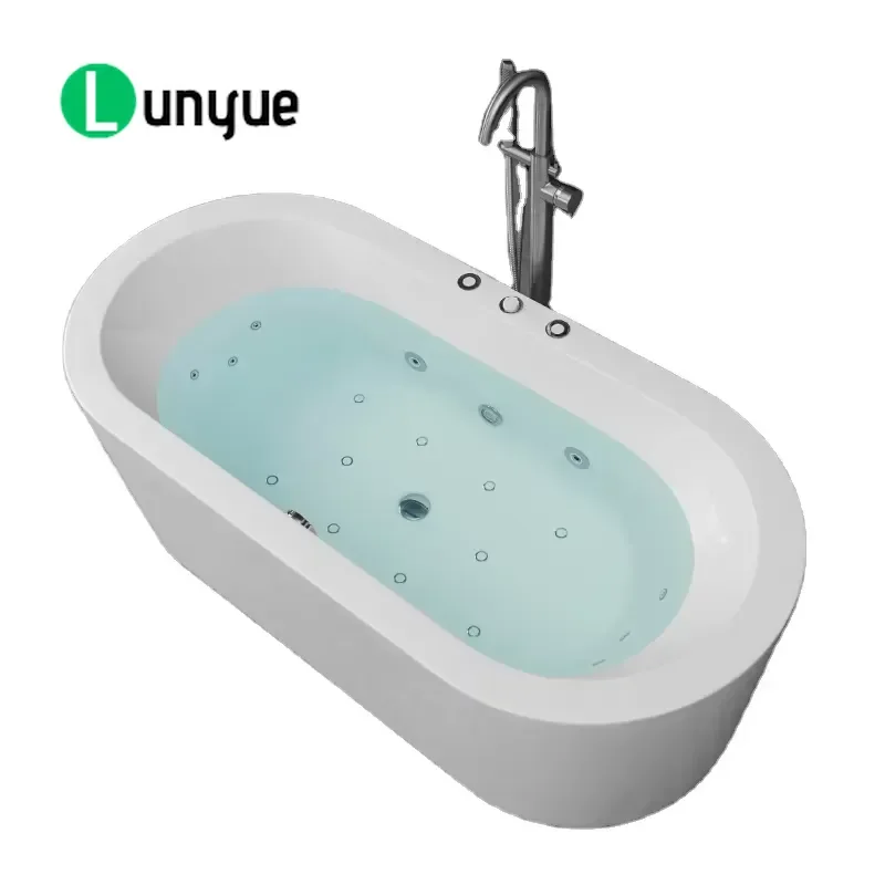 Oval Japanese Soak Tub Bubble Neck Muscle Spa Jet Bath Shower Bath for Home Bathroom Relaxation Hot Sale