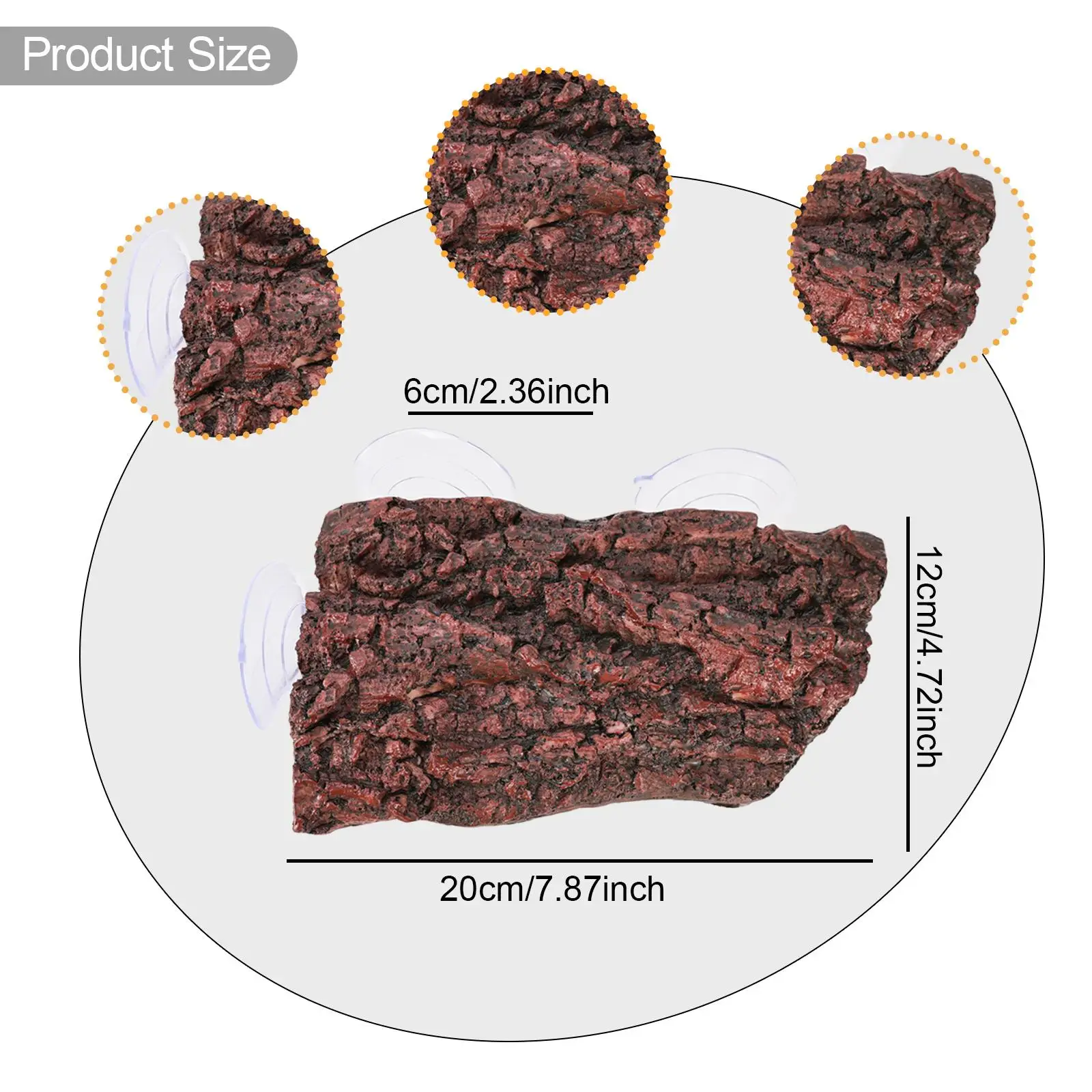 منصة الفرح السلحفاة خطوة حوض السمك الديكور تسلق منحدر الصخر الزواحف #6