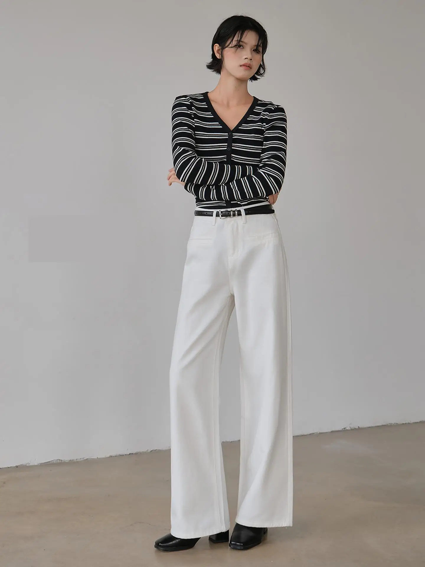 Zhisilao novo sólido branco perna larga calças de brim retas mulheres vintage casual y2k calças jeans streetwear 2025