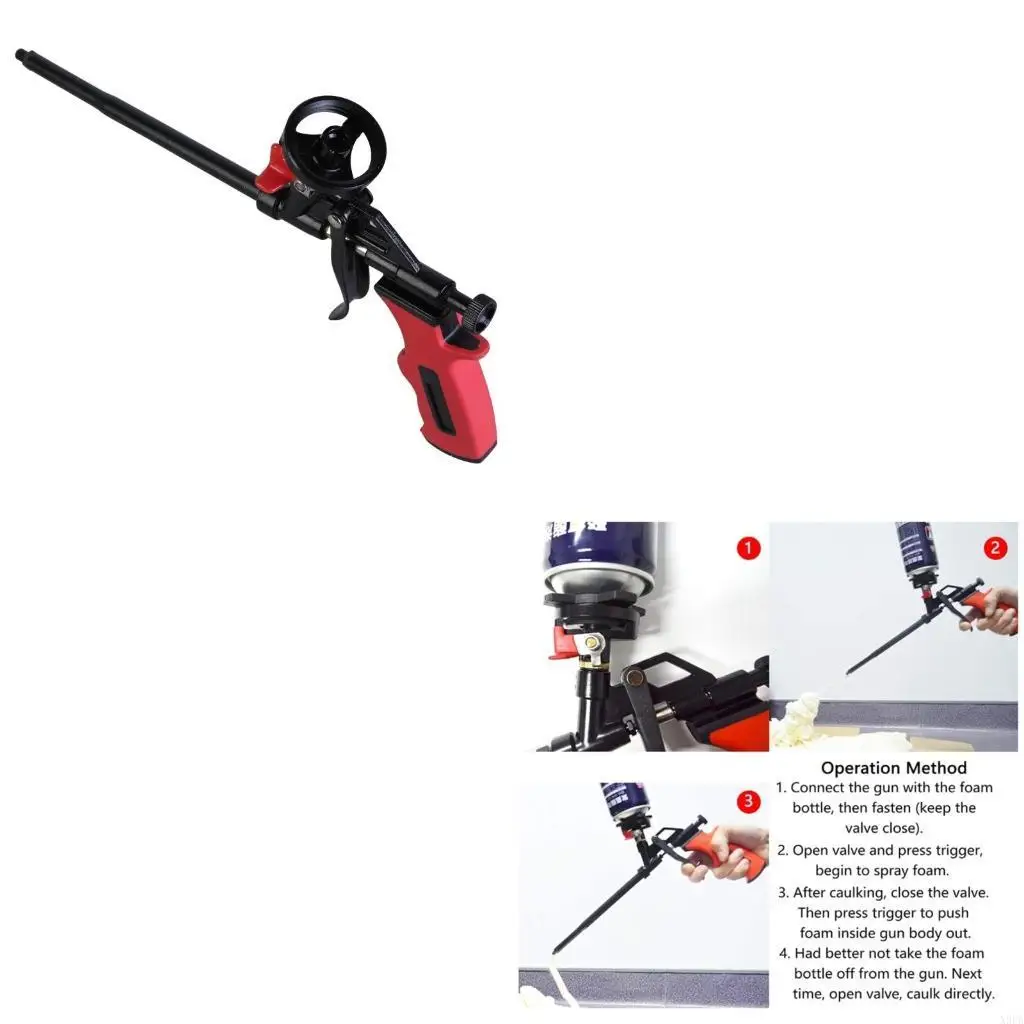 

X9FA Professional Plastic Metal Polyurethane Manual Foam Guns Expansion Sprayer For Glass Sealant Construction Tools