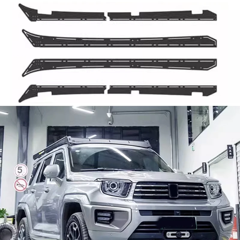 For Tank 500 Tank 700 iron Expansion Platform Rooftop Cargo Carrier Luggage Basket Roof Rack Kit With Multi Purpose Window Panel