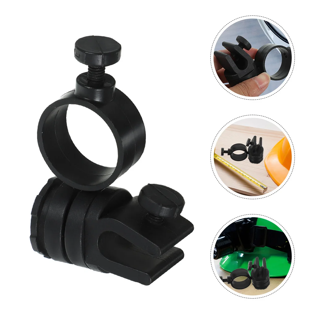 

2pcs Hard Hat Light Clips Flashlight Mount For Workers Hat Light Clip Durable Abs Headlight Clip Holder