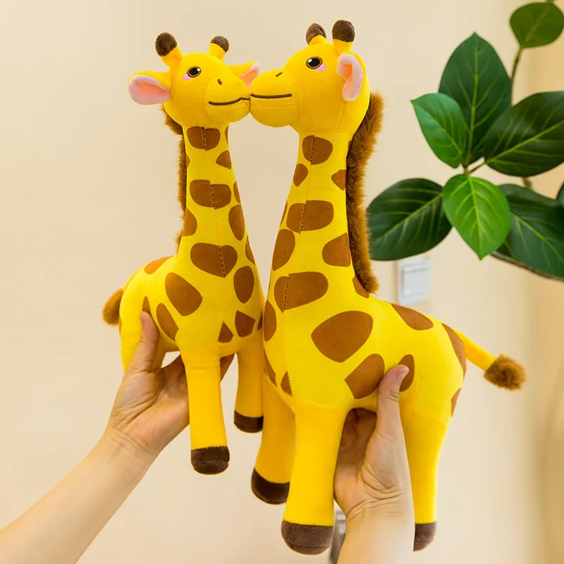 New Giraffe Plush Toy Cute Cartoon Stuffed Doll Kids Graduation Gift Exchange Doll Soft Fluffy Home Bedroom Decor For Girls Boys