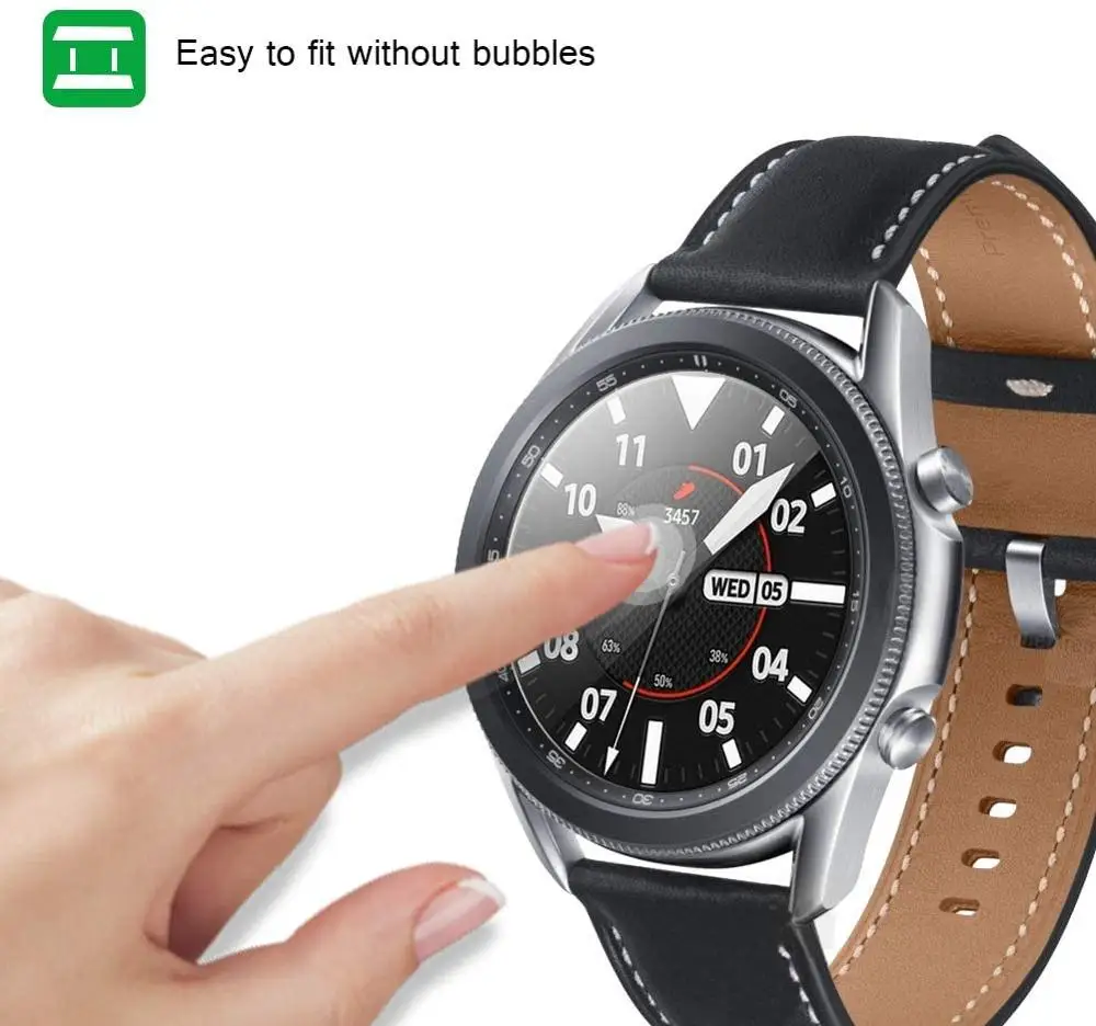 Glass For Samsung Galaxy Watch 3 45mm 41mm/46mm/42mm Gear S3 Frontier/S2/Sport 3D HD Film Active 2 44mm 40mm Screen Protector