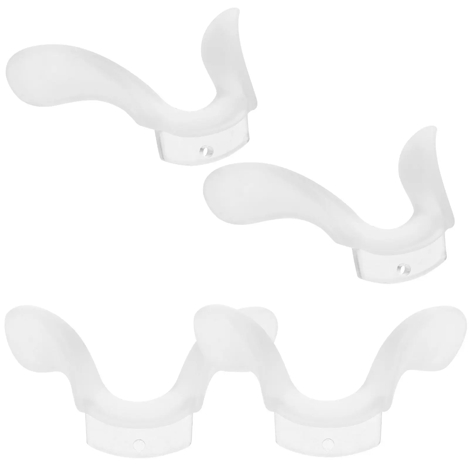 

4Pcs Glasses Nose Pads Silicone Nonslip Soft Cushion Eyeglass Replacement Support for Optical Frame Accessories