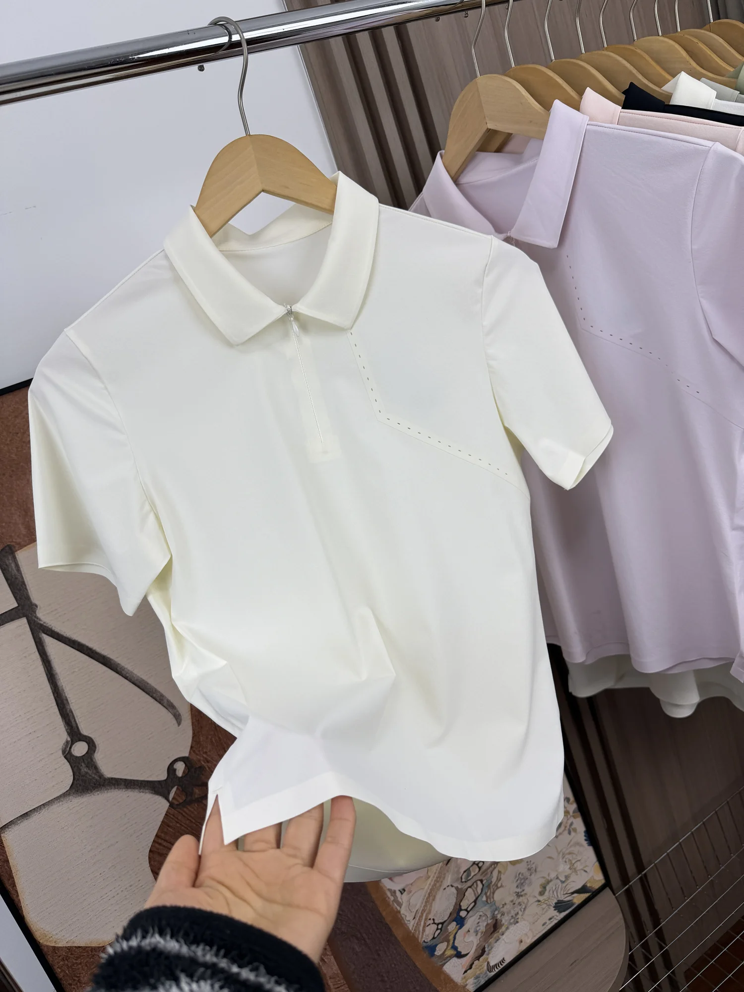 Men's And Women's Breathable Skin-Friendly Summer Outdoor Sports Casual Quick-Drying Short Sleeve  Shirt Fashionable Urba...