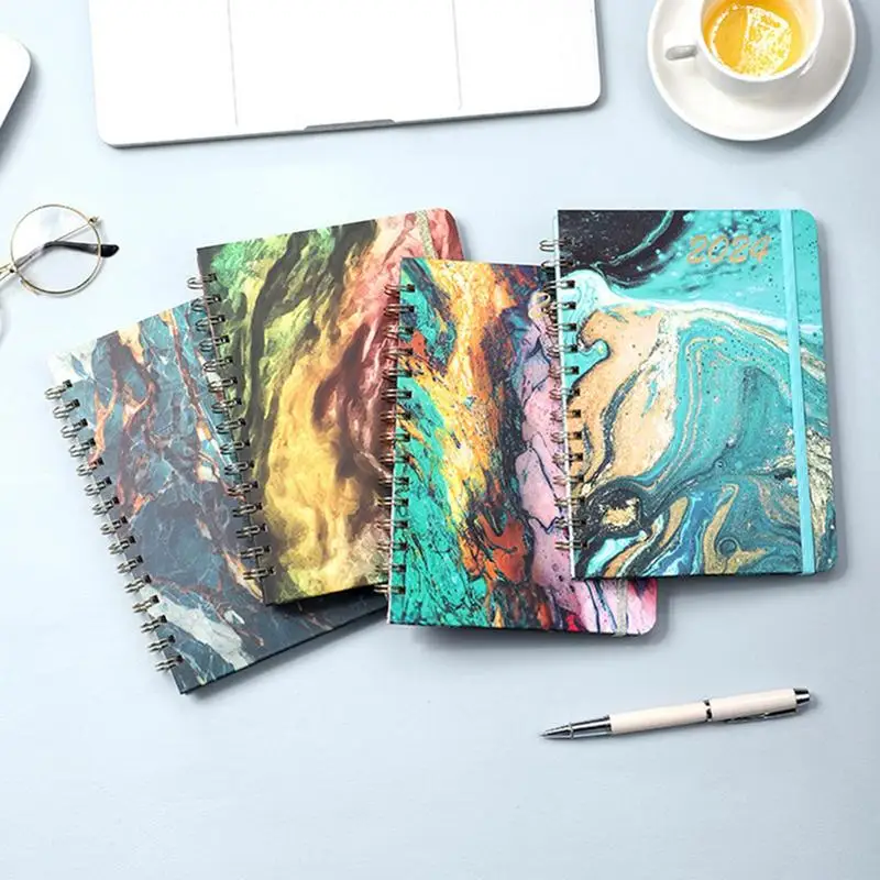Schedule Diary Agenda Spiral Schedule 2024 Notepad Planner Planning Tool With Weekly Layout For Office Study Travel And Homework