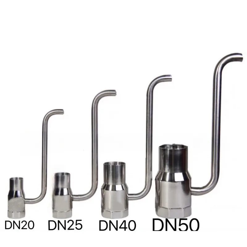 

Stainless steel bubbling nozzle with tube, wide style gushing spring, music fountain, fish pond, water landscape