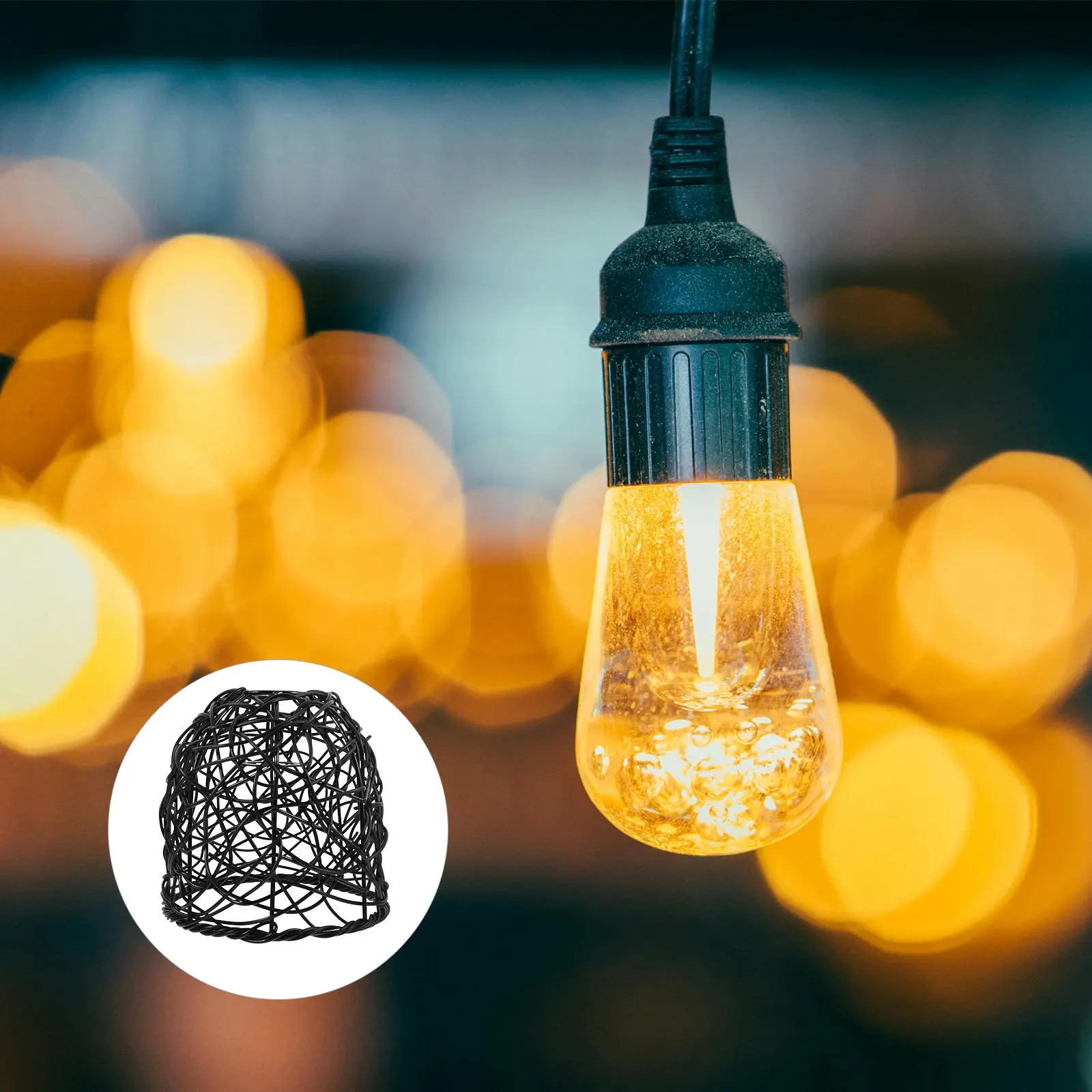 

Плетеный абажур для лампы E27, подвесной, желтый, в стиле бохо, для потолочного вентилятора, рустикальный, из ротанга, в виде корзины, для люстры