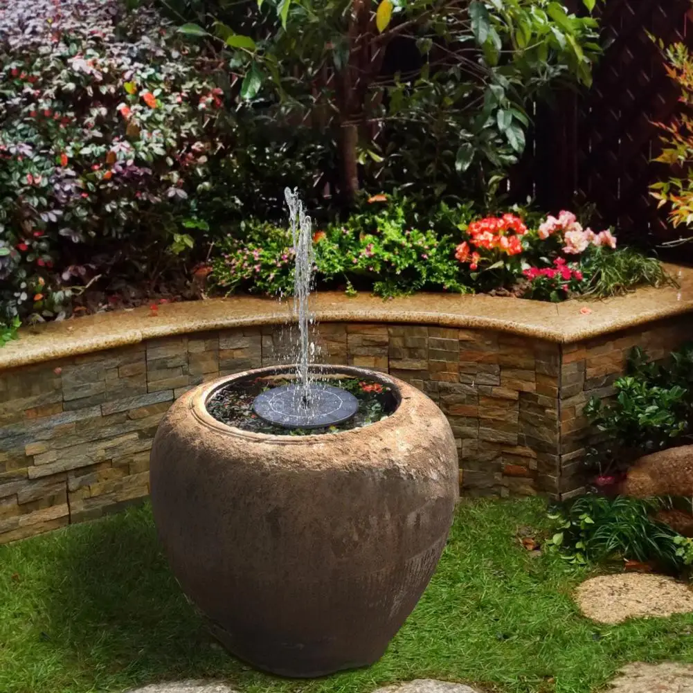 Practical Water Fountain Pump Multi-purpose Water Fountain Solar-powered Bird Bath Garden Pond Fountain  Decorative