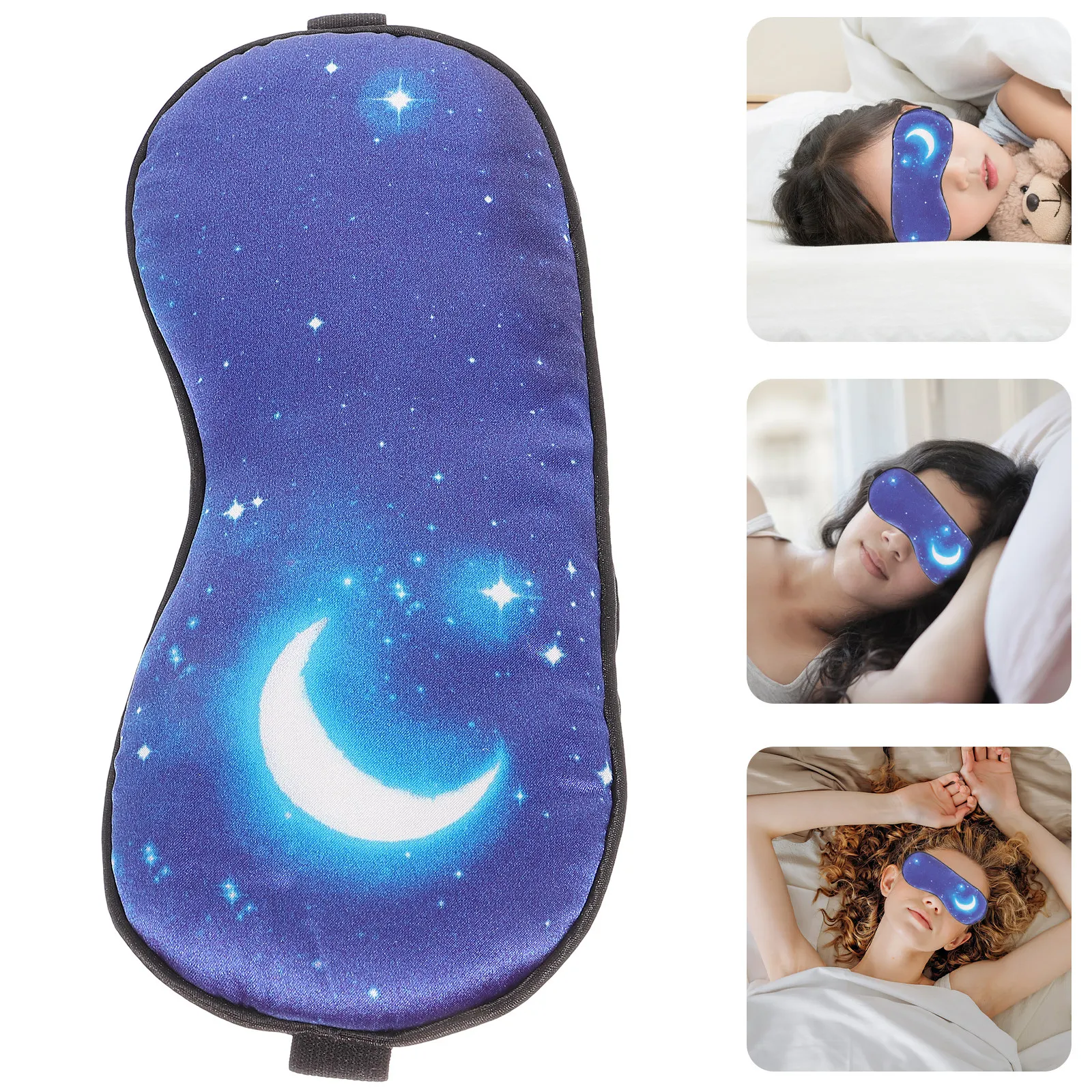 

Silk Sleeping Eye Mask Adjustable Cooling Heat Therapy Compression Sleep Blindfold for Home Travel Relaxation Sleeping Eye Mask