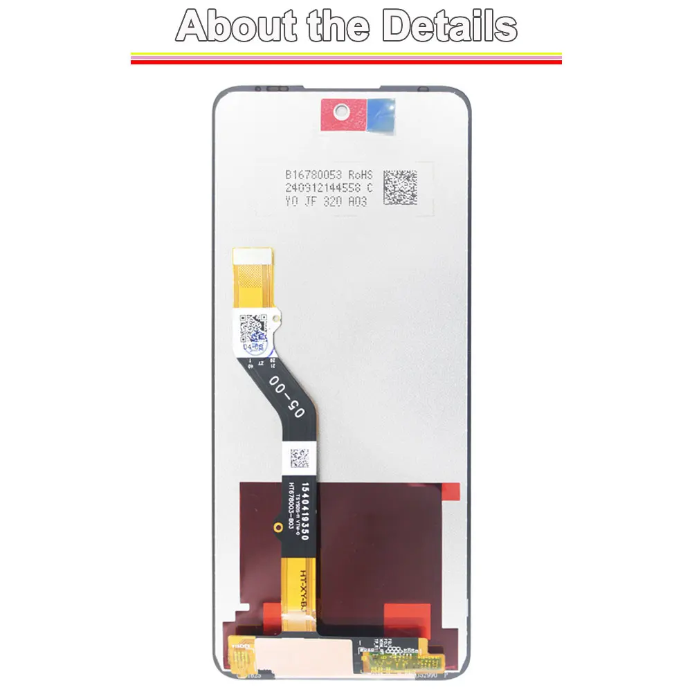 Wyświetlacz LCD z ekranem dotykowym (digitizer) z ramką do Motorola Moto G51 5G (XT2171-2, XT2171-1) - przetestowany — zdjęcie produktu 3
