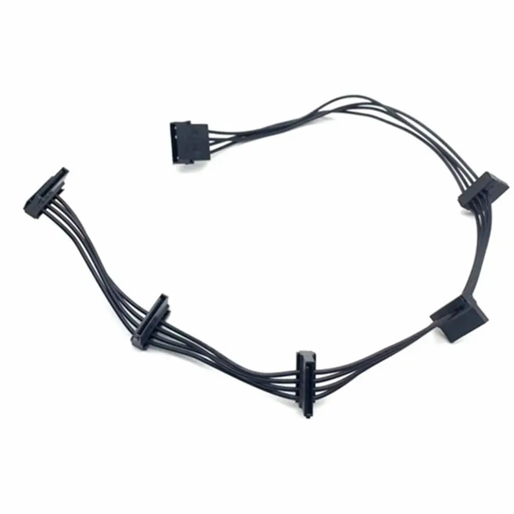 SATA/4PIN SATA Power Cable 1 Male To 5 Female IDE Male Hard Drive Splitter Cable Multi-purpose SATA 15Pin SATA Extension Cable