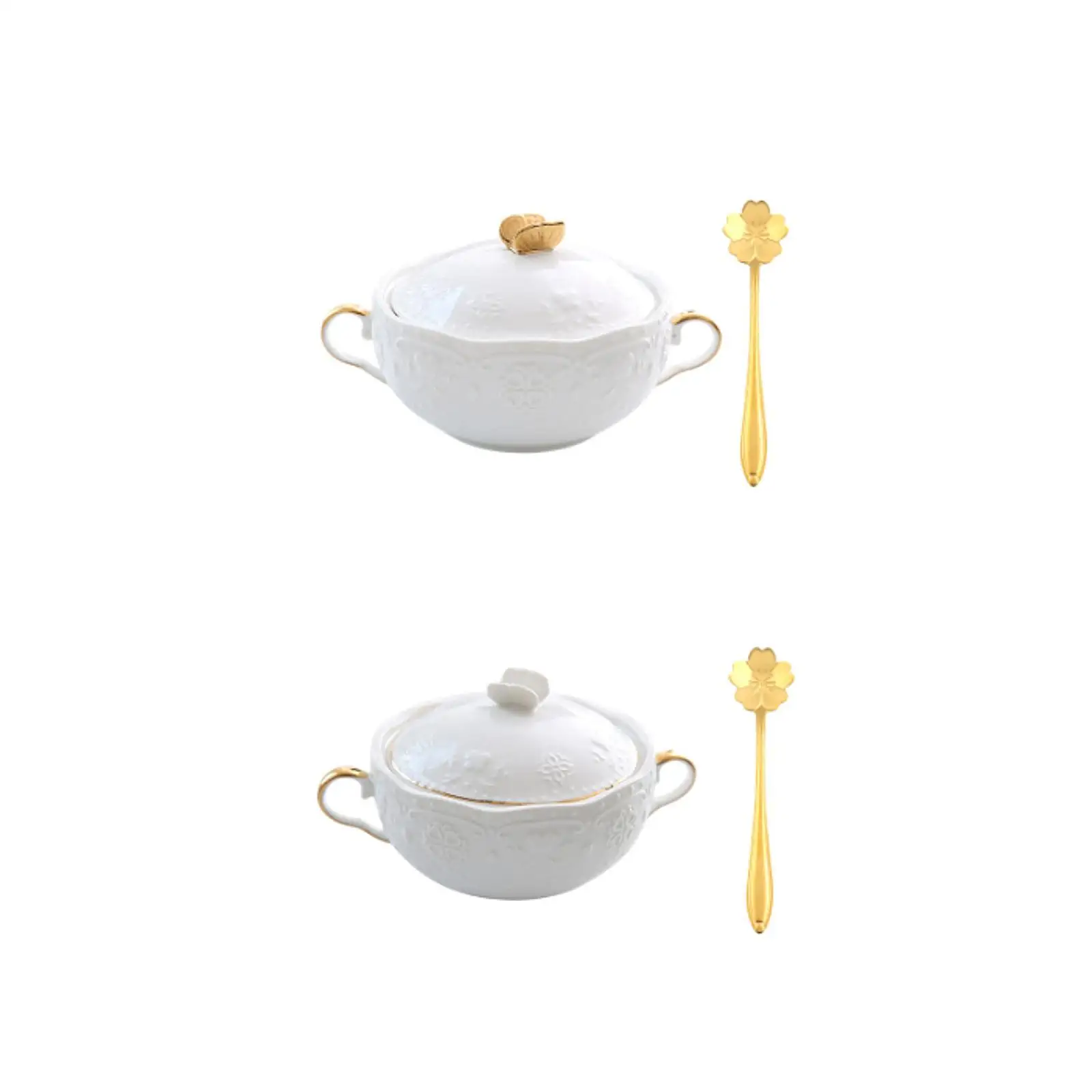 

Serving Bowl 9.8oz 4.5" Ceramic Soup Serving Bowl for Pasta Chilli Ice Cream