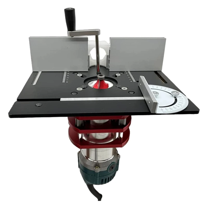 Router Table Insert Plate Aluminum Alloy Wood Milling Flip Board Trimming Machine Engraving Auxiliary Tool