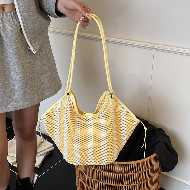 Korean bucket bag new casual lazy style large capacity armpit bag fashionable shoulder bag