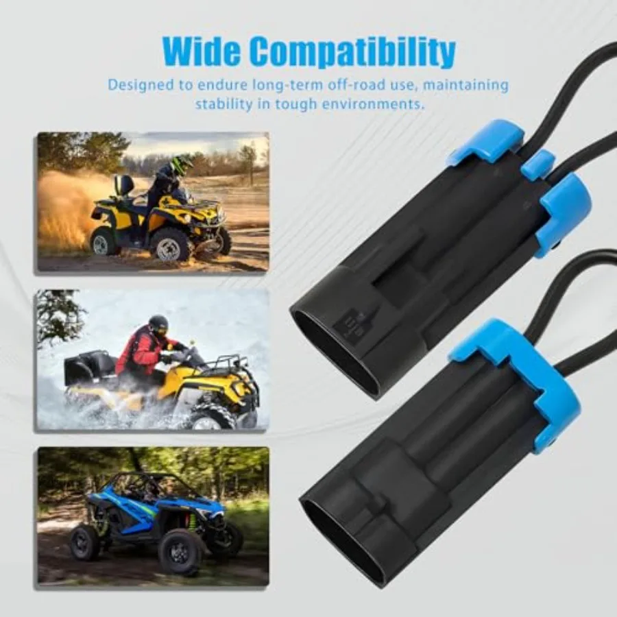 1 Pack Polaris Ranger Seat Belt Bypass Plug for RZR and Ranger 570 1000, UTV Seat Belt Override Connector, Disable Seatbelt Ala view 4