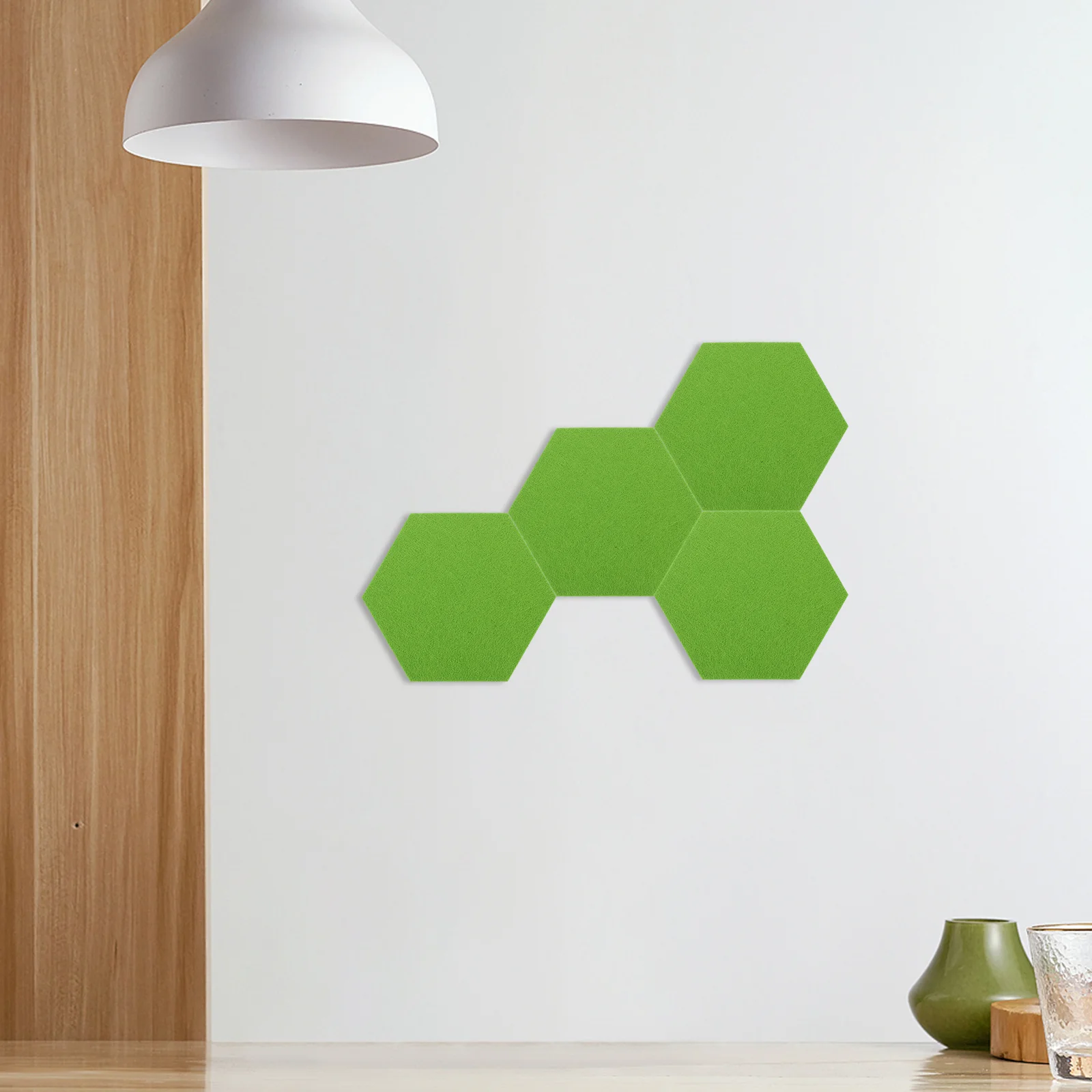 Hexagon Acoustic Panel Felt Backdrop Wall Sticker Bulletin Board Stickers Office