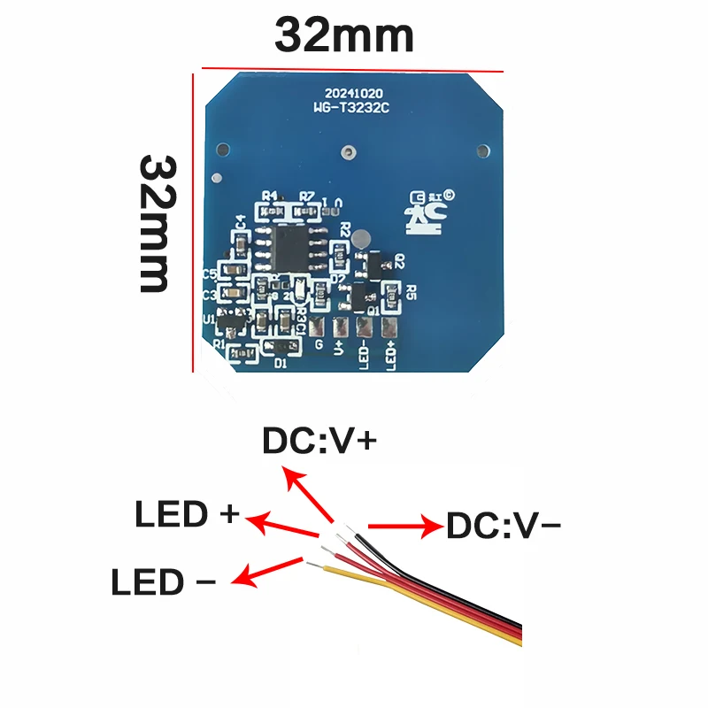 DC5v12v24v اختراق الخشب والزجاج خزانة أكريليك مصباح ليد اللمس الذكي باهتة مخصصة التعريفي التبديل اللمس التبديل