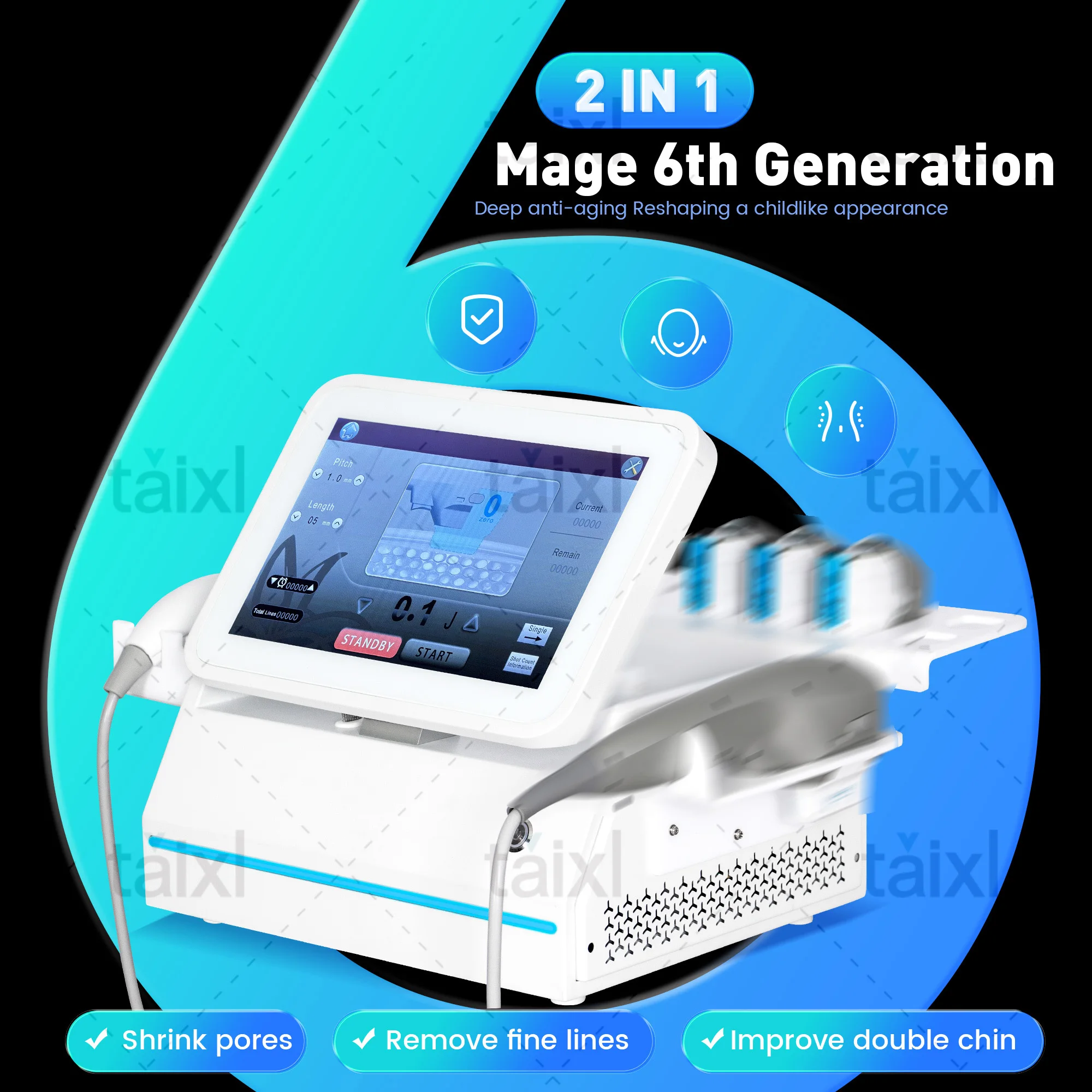 

2025 New 6th Generation Magic Skin Beauty Device For Lifting Firming Contouring and Shaping In Beauty Salon