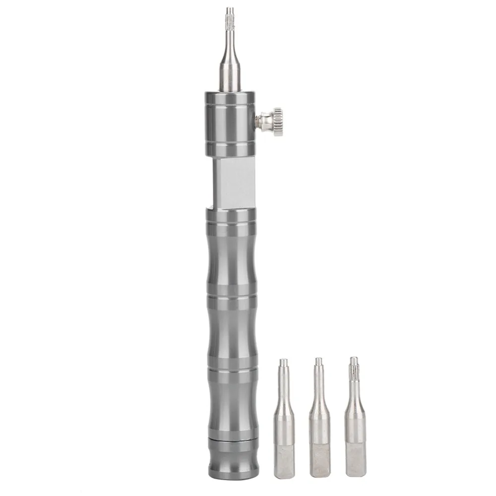 Professional Gray Watch Crown Tube Remover Metal 12.2cm Watch Repairing Tool Watch Crown Tube Insert Watch Bands Repair