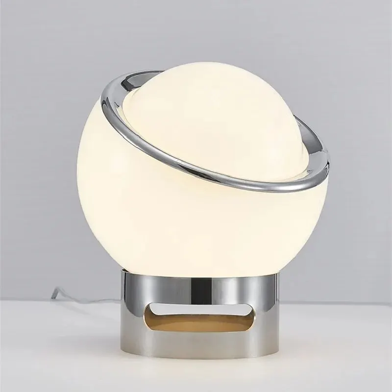 Lampada da tavolo medievale in vetro proteico in camera da letto, soggiorno sul comodino, lampada d\'atmosfera creativa per sala da pranzo, tavolo