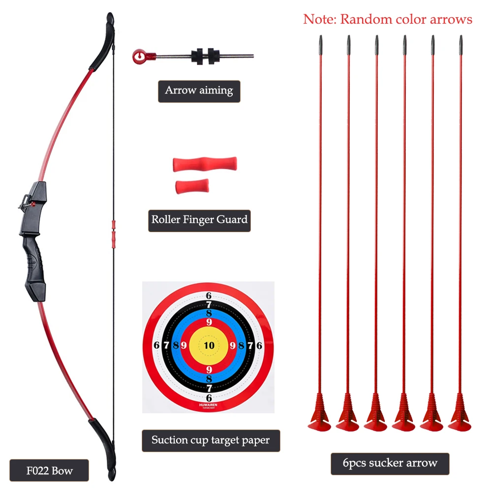 

Recurve Bow for Kids Take-down Bow for Outdoor Shooting Game 1pc Bow and 6pcs Arrows Set for Youth