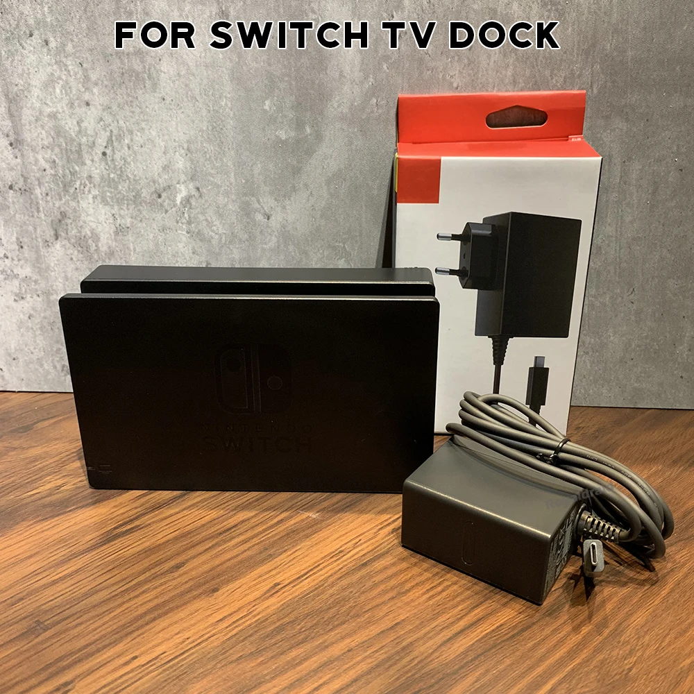 NEW 2IN1 Kit For NS Switch Charging Dock HDMI-Compatible TV Dock Charger Station Stand Dock + For Switch AC Adapter Power Supply