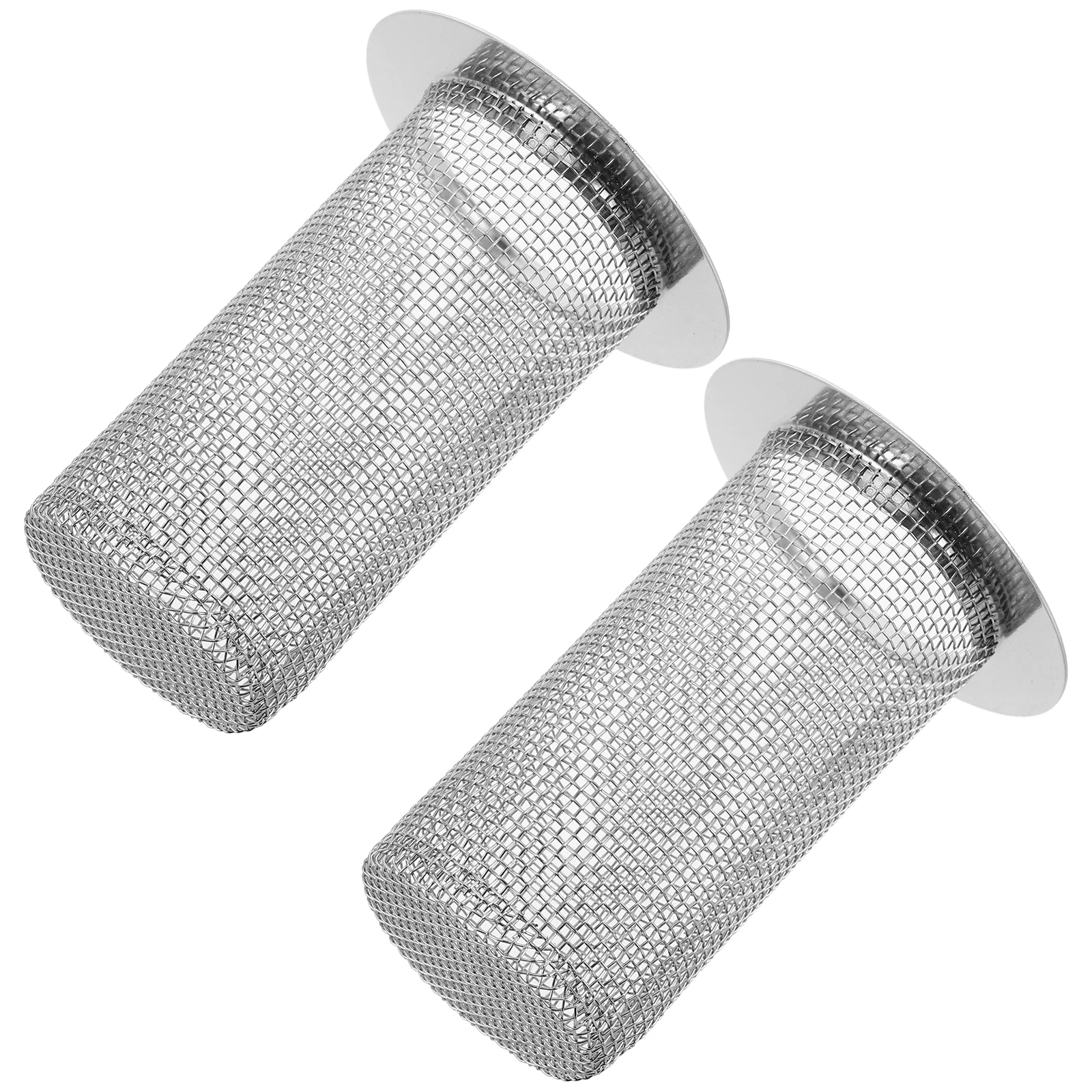 2 pezzi filtro di scarico in acciaio inossidabile raccoglitore per capelli filtro per lavandino del bagno cestello in rete per cucina doccia vasca da bagno 4 cm
