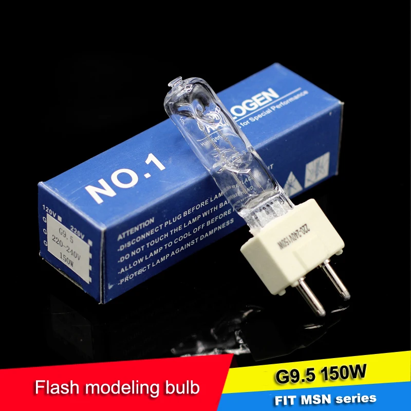 

G9.5 220V~240V 150W Modeling Bulb Fit MSN Series Photography Light Flash