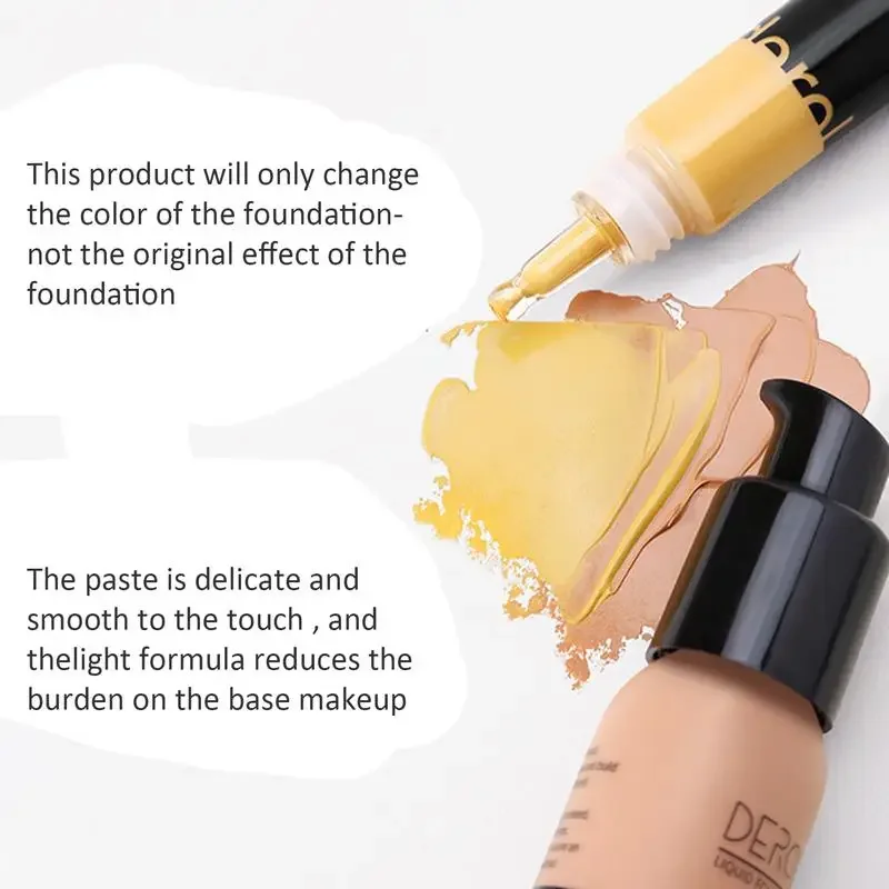 4 Colors Correction Makeup Base Color Adjustment White Blue Yellow Orange Base Blender Makeup Custom Shadow Blend Pigment Beauty