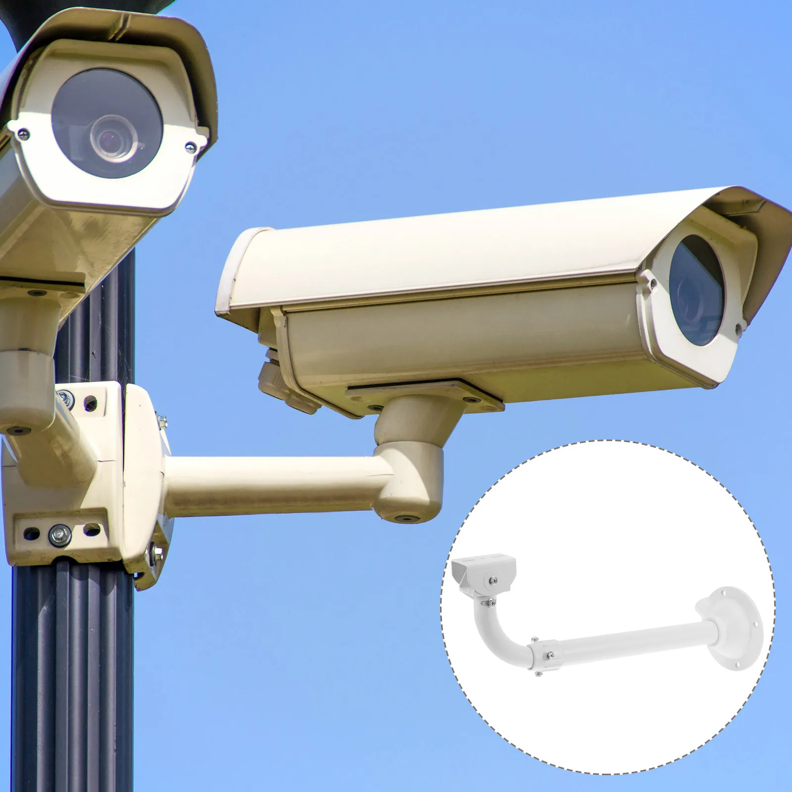 

Camera Wall Mount Adjustable Aluminum Alloy Security Camera Holder Retractable Bracket For Small Surveillance System