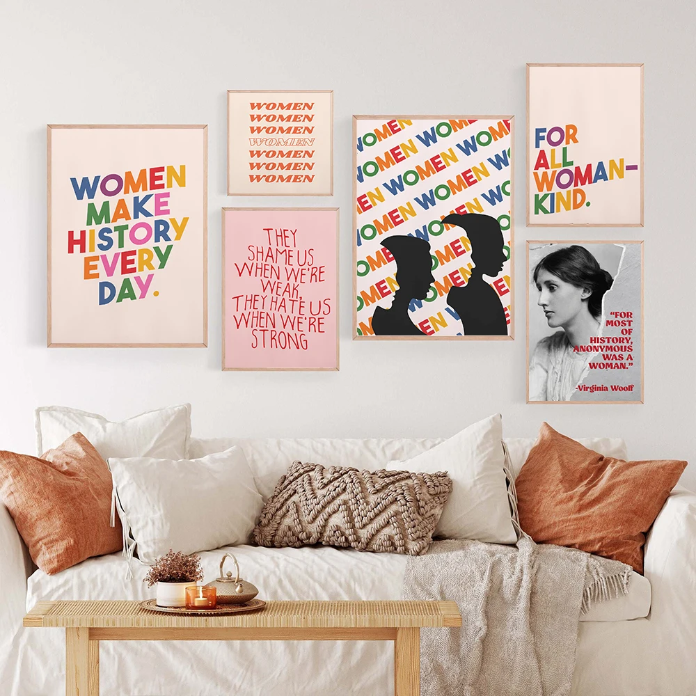 Feminist Women Gifts Office Wall Typography Poster Print Great Maternal Love Canvas Painting Room Home Decor Quote Abstract Art