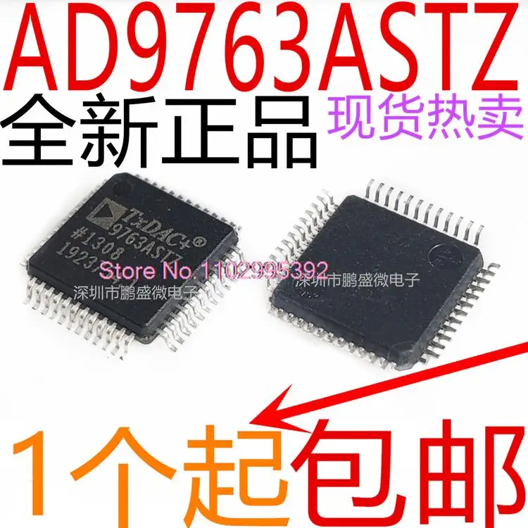 AD9763ASTZ 9763ASTZ AD9763 LQFP48  IC Original, in stock. Power IC