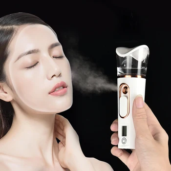 Nano Spray Facial Steamer Mini Handheld Portable Mist Sprayer Water Replenishment…