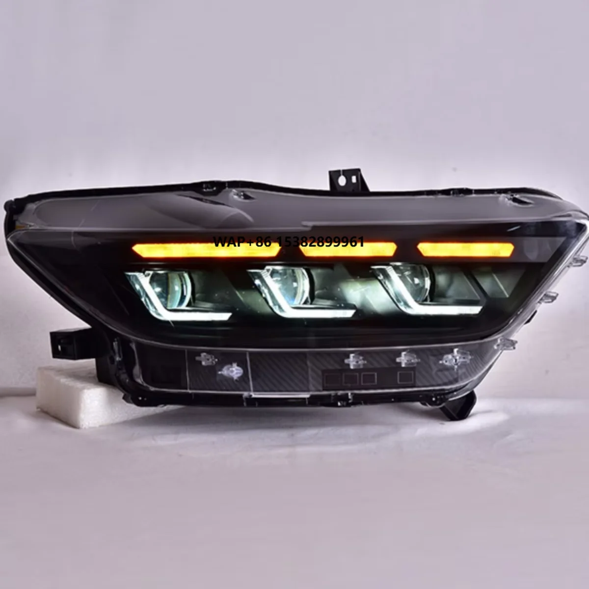 

New 12V for Mustang LED Headlight Assembly for 15-17 Models Modified Lens with Daytime Running Lights Condition New