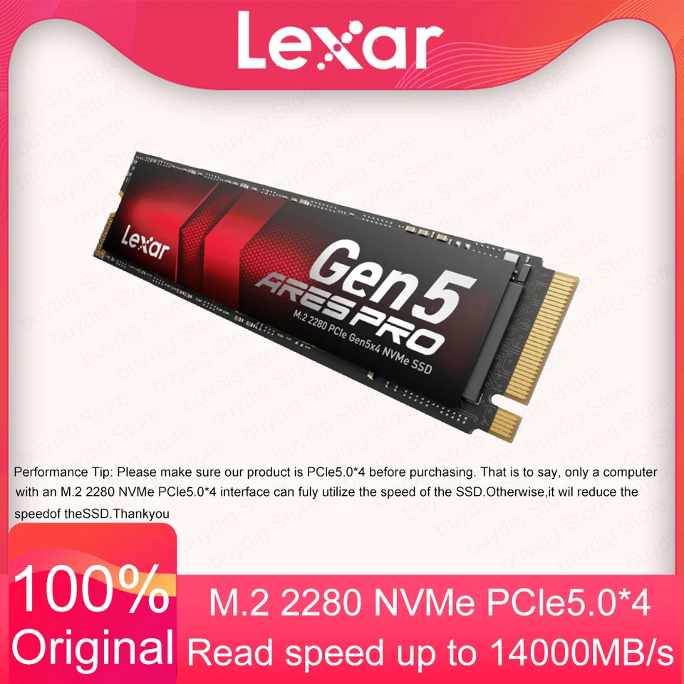 Lexar ARES PRO NVMe SSD 1TB 2TB 4TB Internal Solid State Drives