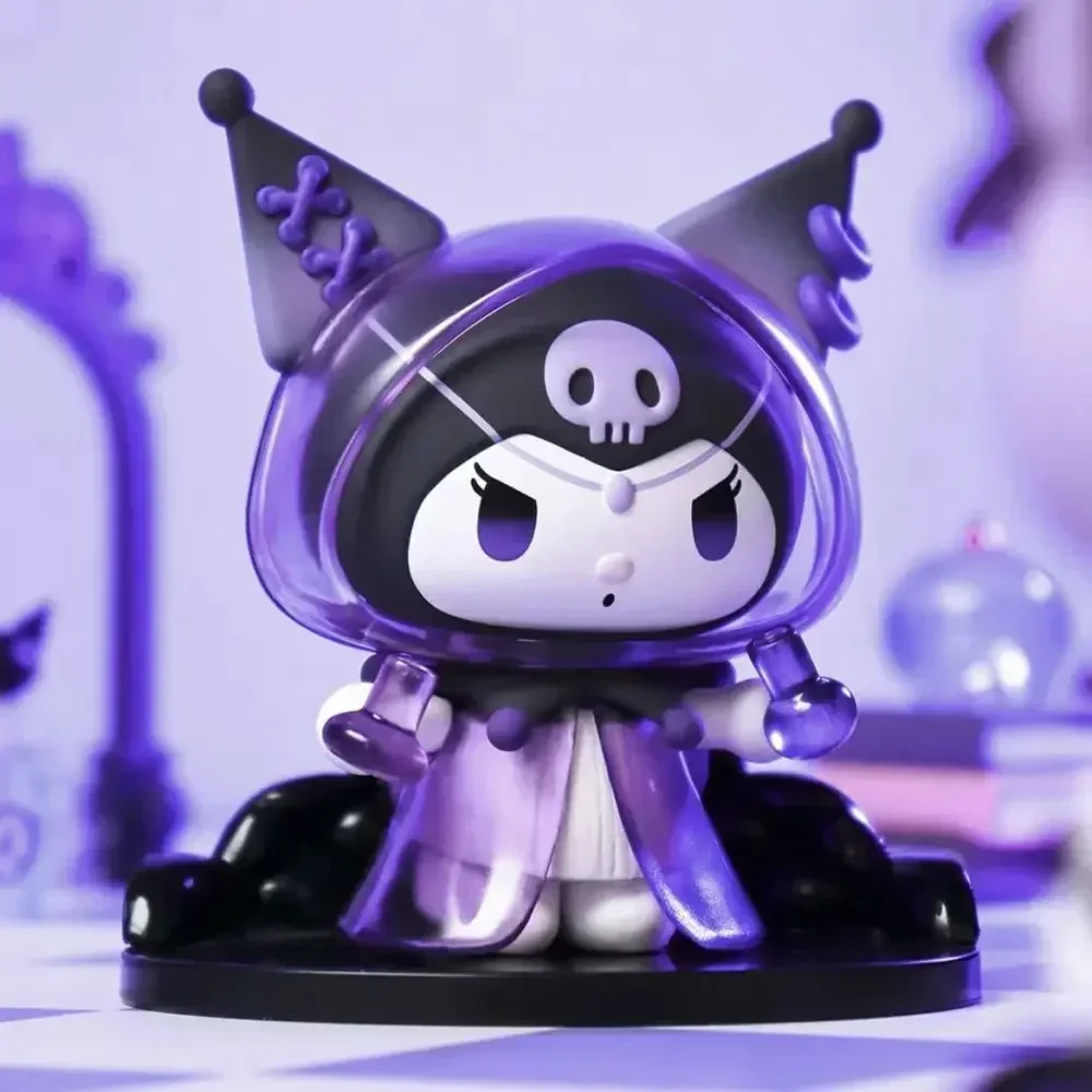 Sanrio Kuromi pudełko z niespodzianką wilkołak seria figurka lalki figurki anime torba niespodzianka śliczny Model kolekcja dla fanów zabawka