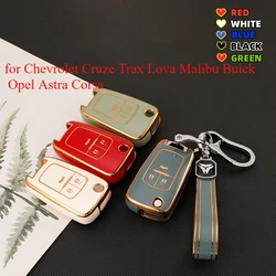 TPU Car Key Case for Chevrolet Cruze Trax Lova Malibu Buick Opel Astra Corsa ADAM S Antara Meriva Zafira Insignia GTC Accessory