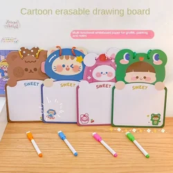 Children's Erasable Double-sided Drawing Board Hanging Message Graffiti Writing Pad Toy Whiteboard Pen for Kid Birthday Gift